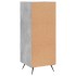 Aparador de madera contrachapada gris hormigón 34,5x34x90