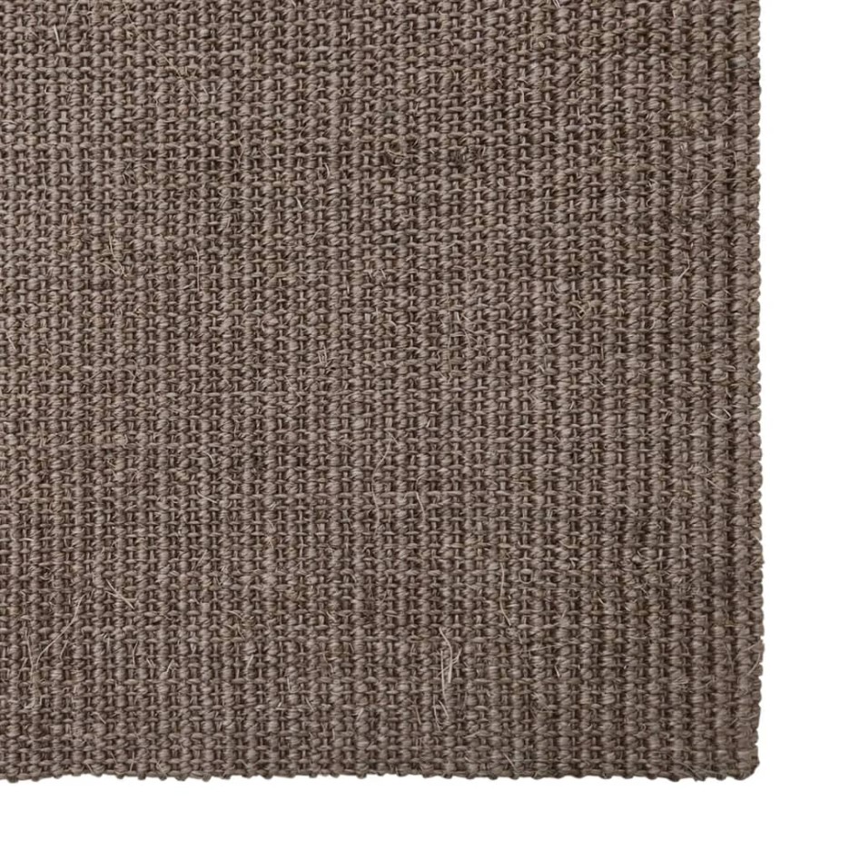 Alfombra de sisal natural marrón 66x350
