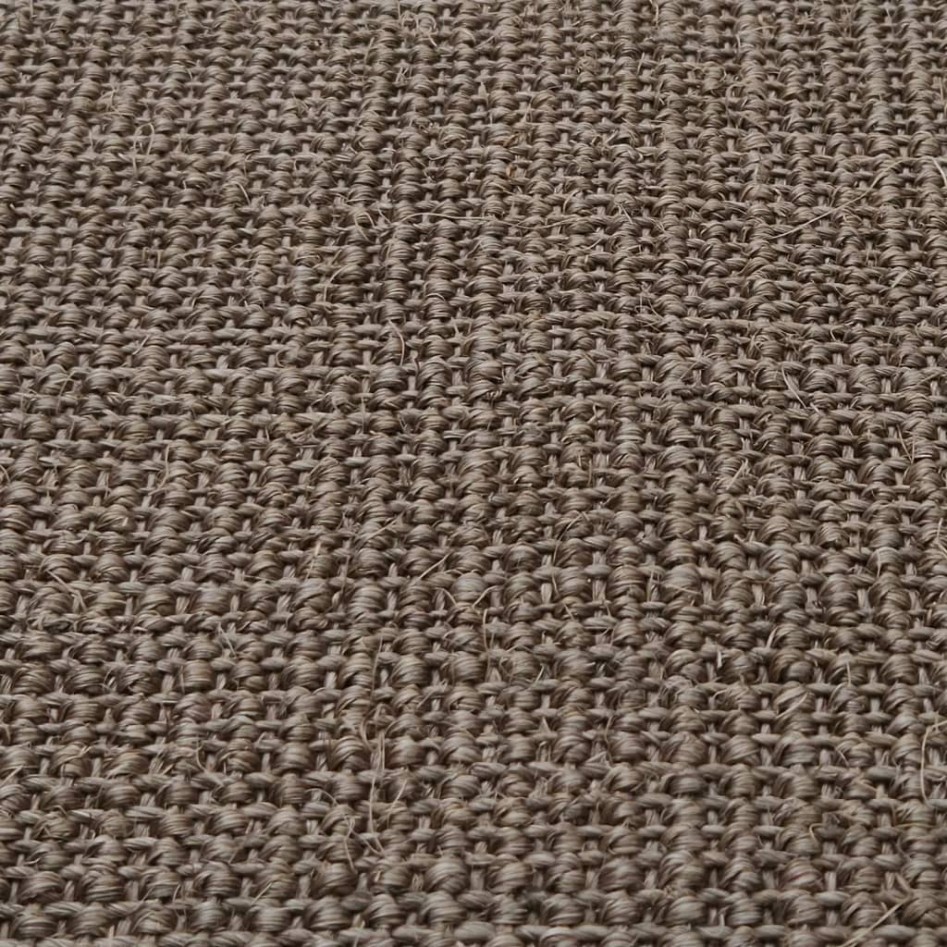Alfombra de sisal natural marrón 66x350