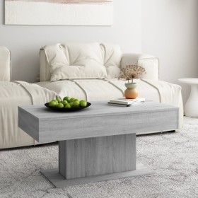 Mesa de centro madera de ingeniería gris Sonoma 96x50x45