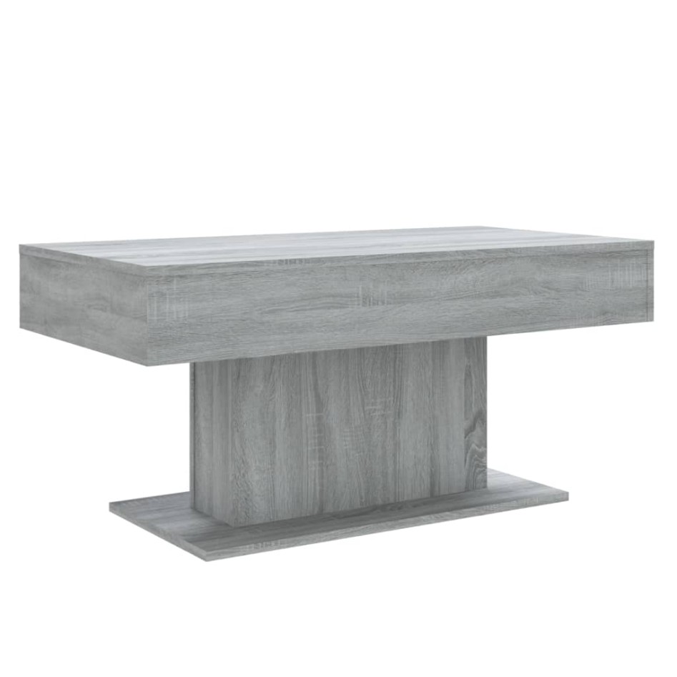 Mesa de centro madera de ingeniería gris Sonoma 96x50x45