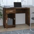 Escritorio con cajón y armario contrachapada 100x40x73