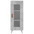 Aparador de madera contrachapada gris hormigón 34,5x34x90
