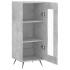 Aparador de madera contrachapada gris hormigón 34,5x34x90