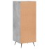 Aparador de madera contrachapada gris hormigón 34,5x34x90