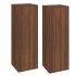 Muebles TV 2 uds madera de ingeniería marrón roble