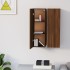 Muebles TV 2 uds madera de ingeniería marrón roble