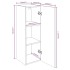 Muebles TV 2 uds madera de ingeniería marrón roble