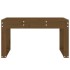 Banco de jardín madera maciza de pino marrón miel 80x38x45