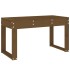 Banco de jardín madera maciza de pino marrón miel 80x38x45