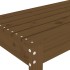 Banco de jardín madera maciza de pino marrón miel 80x38x45