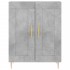 Aparador de madera de ingeniería gris hormigón 69,5x34x90