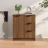 Aparador de madera contrachapada marrón roble 60x30x70