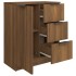 Aparador de madera contrachapada marrón roble 60x30x70