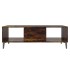 Mesa de centro madera ingeniería marrón ahumado 103,5x60x35