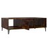 Mesa de centro madera ingeniería marrón ahumado 103,5x60x35