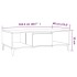 Mesa de centro madera ingeniería marrón ahumado 103,5x60x35