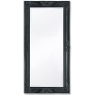 Espejo de pared estilo barroco 100x50 cm negro