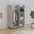 Armario de madera de ingeniería gris hormigón 80x40x110
