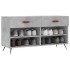 Banco zapatero madera de ingeniería gris hormigón 102x35x55
