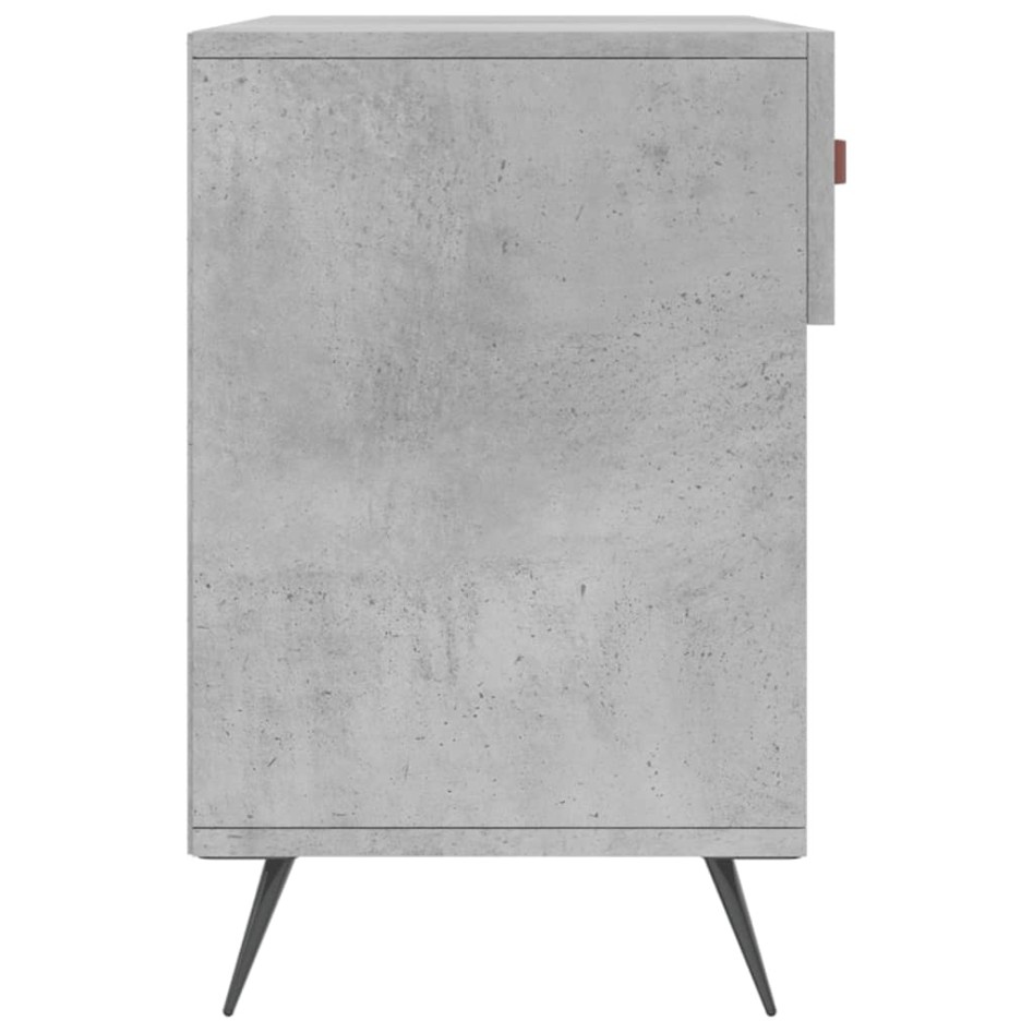 Banco zapatero madera de ingeniería gris hormigón 102x35x55