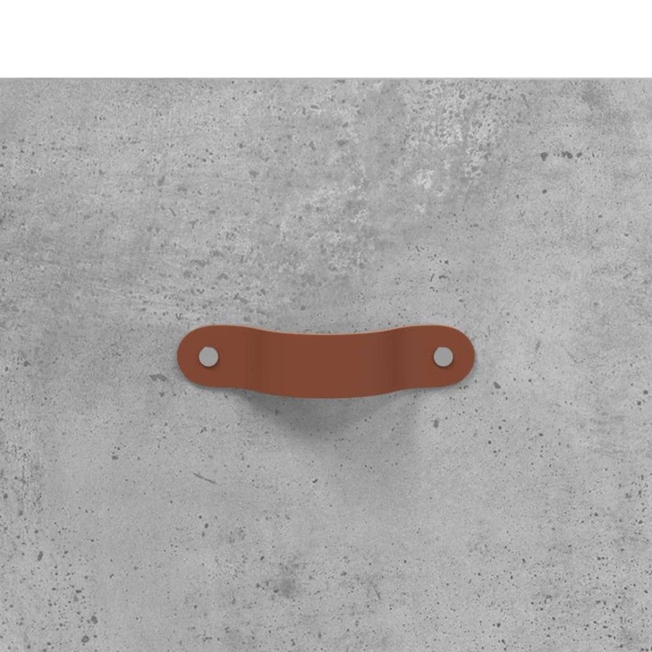 Banco zapatero madera de ingeniería gris hormigón 102x35x55