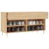 Banco zapatero madera de ingeniería roble Sonoma 102x35x55