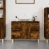 Armario de lavabo madera contrachapada roble ahumado