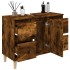 Armario de lavabo madera contrachapada roble ahumado
