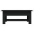 Mesa de centro madera de ingeniería negra 102x55x42