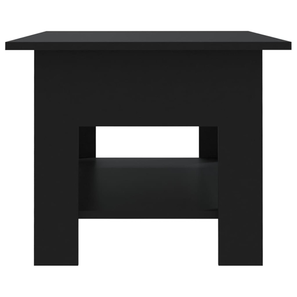 Mesa de centro madera de ingeniería negra 102x55x42
