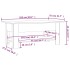 Mesa de centro madera de ingeniería negra 102x55x42