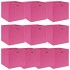 Cajas de almacenaje 10 uds tela rosa 32x32x32
