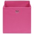 Cajas de almacenaje 10 uds tela rosa 32x32x32