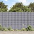 Paneles de privacidad 4 uds PVC gris claro mate 35x0,19