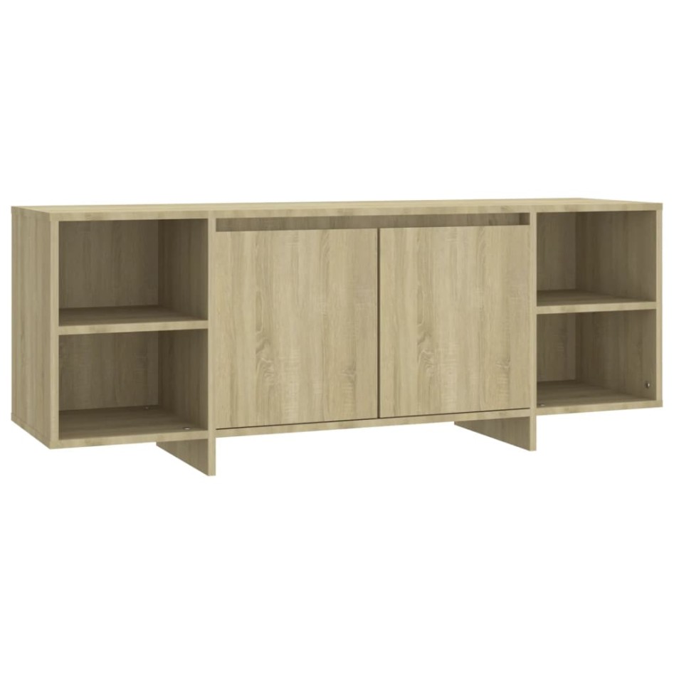 Mueble para TV madera contrachapada roble Sonoma 130x35x50