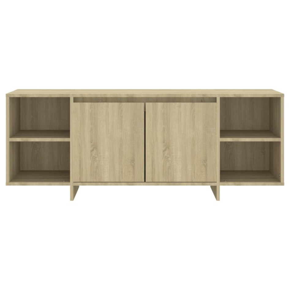 Mueble para TV madera contrachapada roble Sonoma 130x35x50