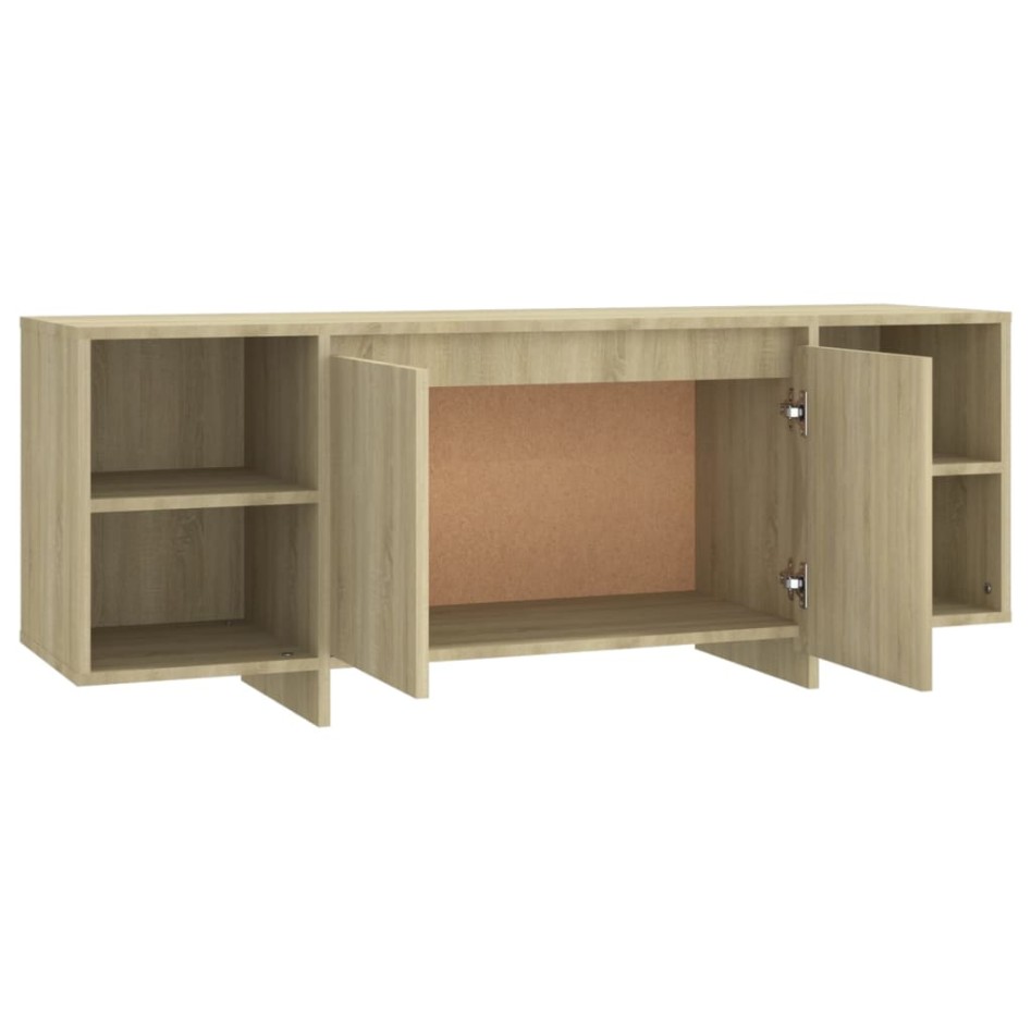 Mueble para TV madera contrachapada roble Sonoma 130x35x50