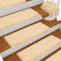 Alfombrillas de escalera 10 unidades marrón 56x17x3