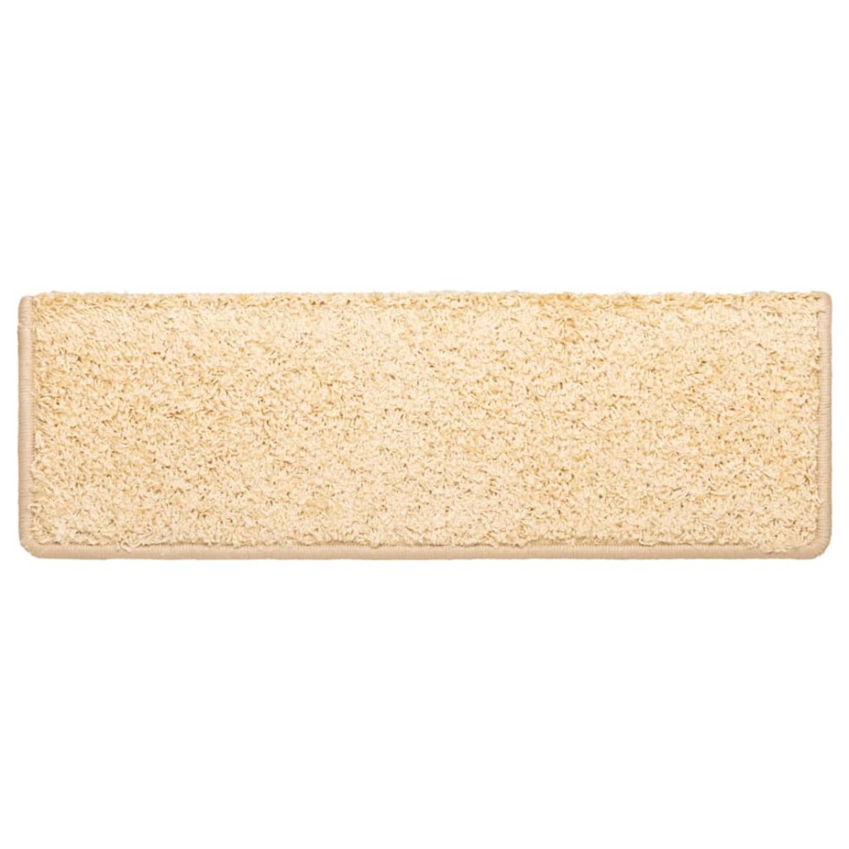 Alfombrillas de escalera 10 unidades marrón 56x17x3