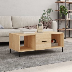 Mesa de centro madera contrachapada roble Sonoma 102x50x40
