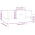 Mesa de centro madera contrachapada roble Sonoma 102x50x40