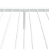 Estructura cama sin colchón con estribo metal blanco 100x190