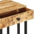 Mesa auxiliar forma de U madera maciza de mango 45x30x61