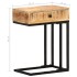 Mesa auxiliar forma de U madera maciza de mango 45x30x61