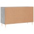 Aparador de madera de ingeniería gris hormigón 100x36x60