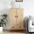 Aparador alto madera de ingeniería roble Sonoma 69,5x31x115