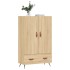 Aparador alto madera de ingeniería roble Sonoma 69,5x31x115