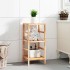 Estante de baño madera maciza nogal 35,5x35,5x79