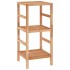 Estante de baño madera maciza nogal 35,5x35,5x79